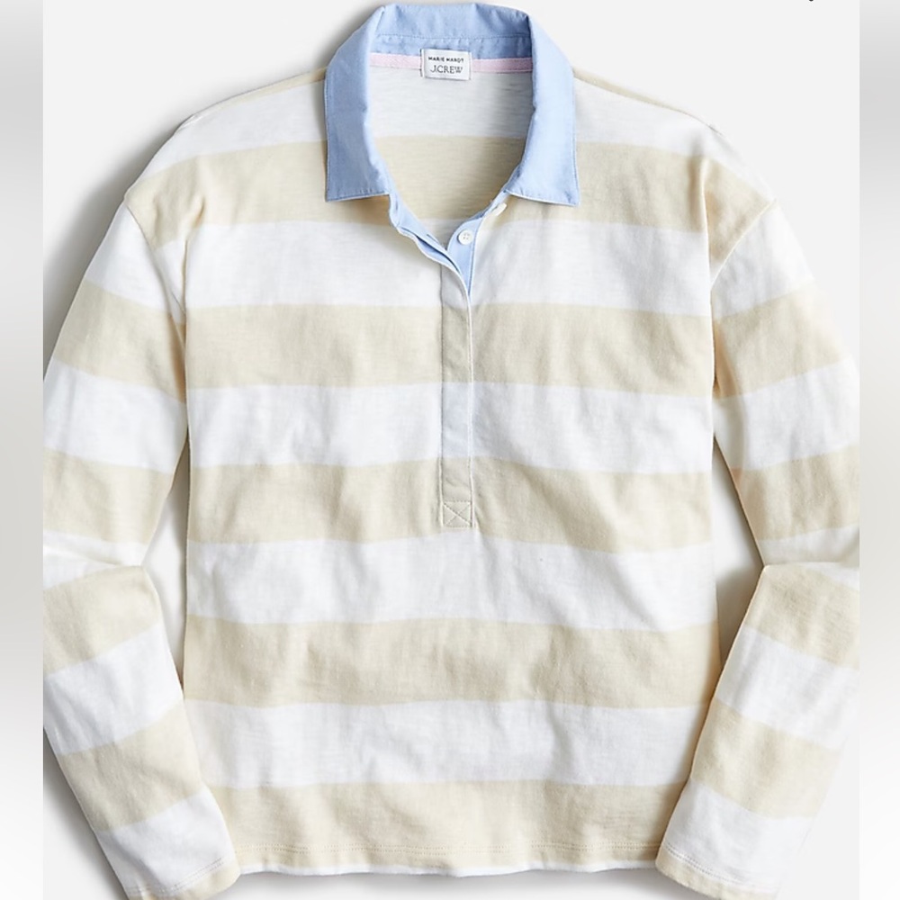 Limited-edition Marie Marot X J.Crew rugby longsleeve polo size xs